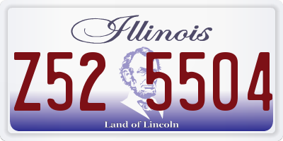 IL license plate Z525504