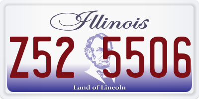 IL license plate Z525506