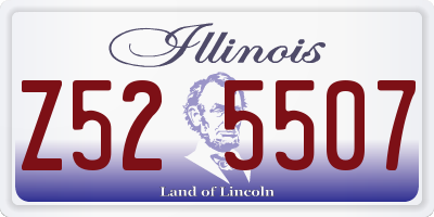 IL license plate Z525507