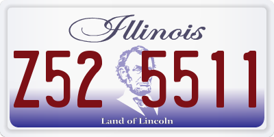 IL license plate Z525511