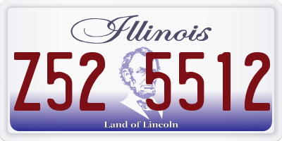 IL license plate Z525512