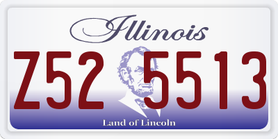 IL license plate Z525513