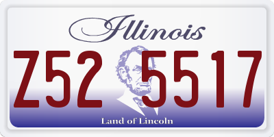 IL license plate Z525517