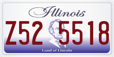 IL license plate Z525518