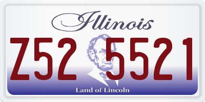 IL license plate Z525521