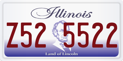 IL license plate Z525522