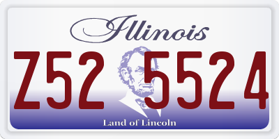 IL license plate Z525524