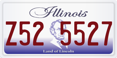 IL license plate Z525527