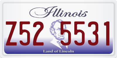 IL license plate Z525531