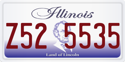 IL license plate Z525535