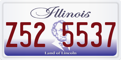 IL license plate Z525537