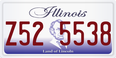 IL license plate Z525538