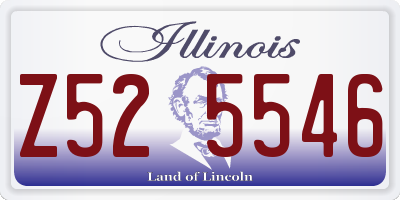 IL license plate Z525546