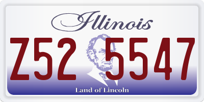 IL license plate Z525547
