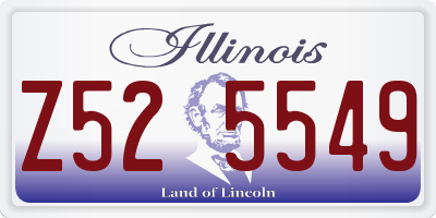 IL license plate Z525549
