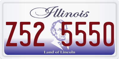 IL license plate Z525550