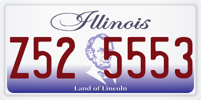 IL license plate Z525553
