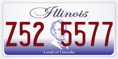 IL license plate Z525577
