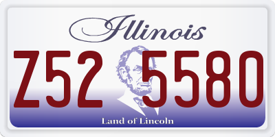 IL license plate Z525580