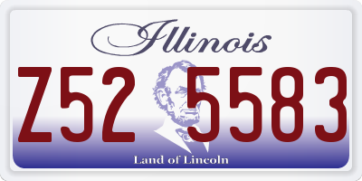 IL license plate Z525583