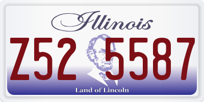 IL license plate Z525587