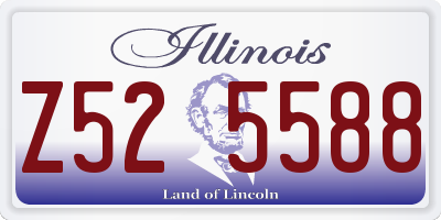 IL license plate Z525588