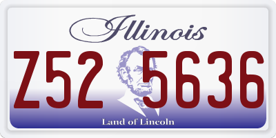 IL license plate Z525636