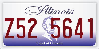 IL license plate Z525641