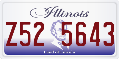 IL license plate Z525643