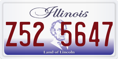 IL license plate Z525647