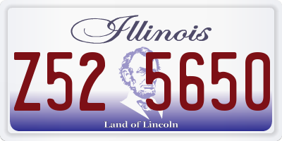 IL license plate Z525650