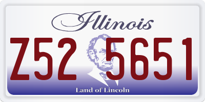 IL license plate Z525651