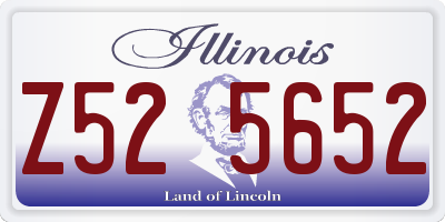 IL license plate Z525652