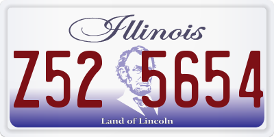 IL license plate Z525654
