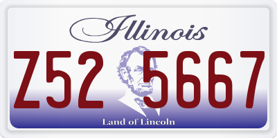 IL license plate Z525667