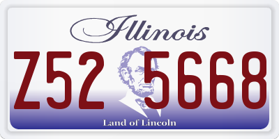IL license plate Z525668