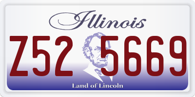 IL license plate Z525669