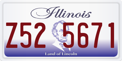 IL license plate Z525671