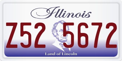 IL license plate Z525672