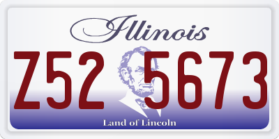 IL license plate Z525673