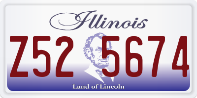 IL license plate Z525674