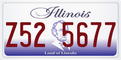 IL license plate Z525677