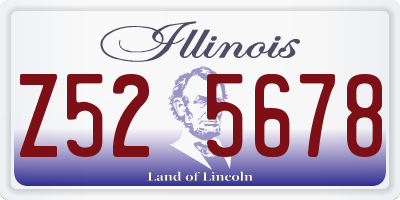 IL license plate Z525678