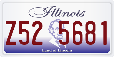 IL license plate Z525681