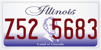 IL license plate Z525683