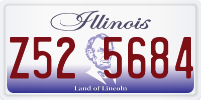 IL license plate Z525684