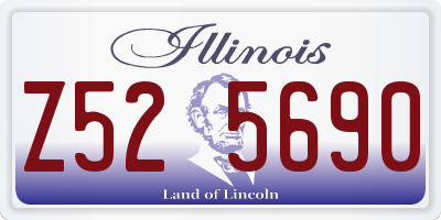 IL license plate Z525690