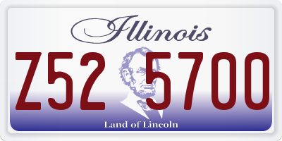 IL license plate Z525700