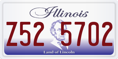 IL license plate Z525702