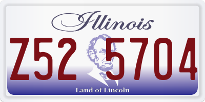IL license plate Z525704